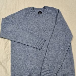 GAP Men's Soft Blue Crewneck Sweater